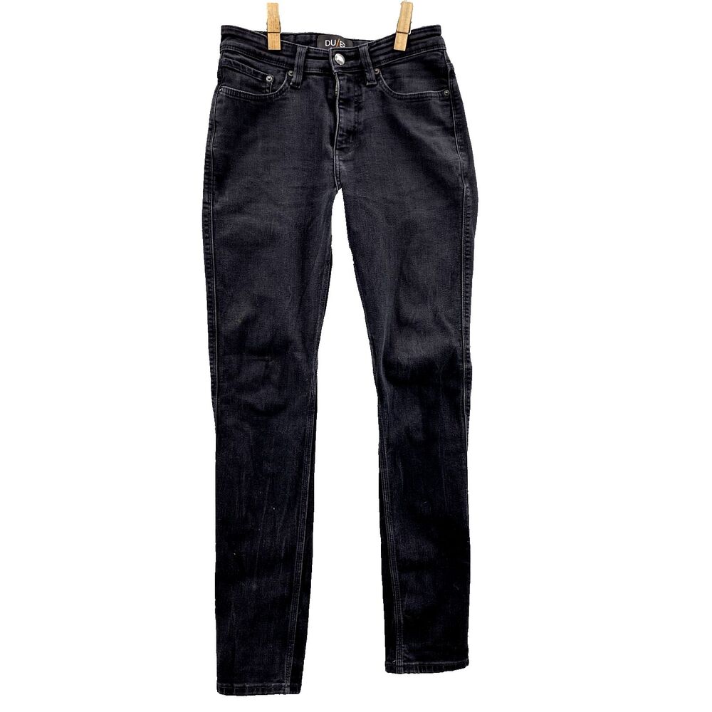 Du/er Jeans Men 26x30* Black L2X Slim Fit Minimalist Preppy Performance Workwear